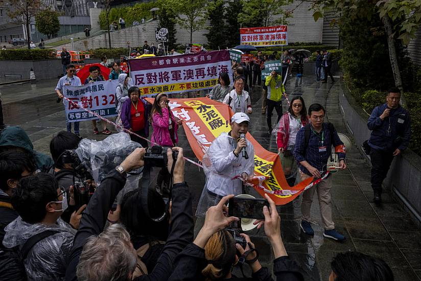 Hong Kongers Stage First Protest In Years Under Strict Rules