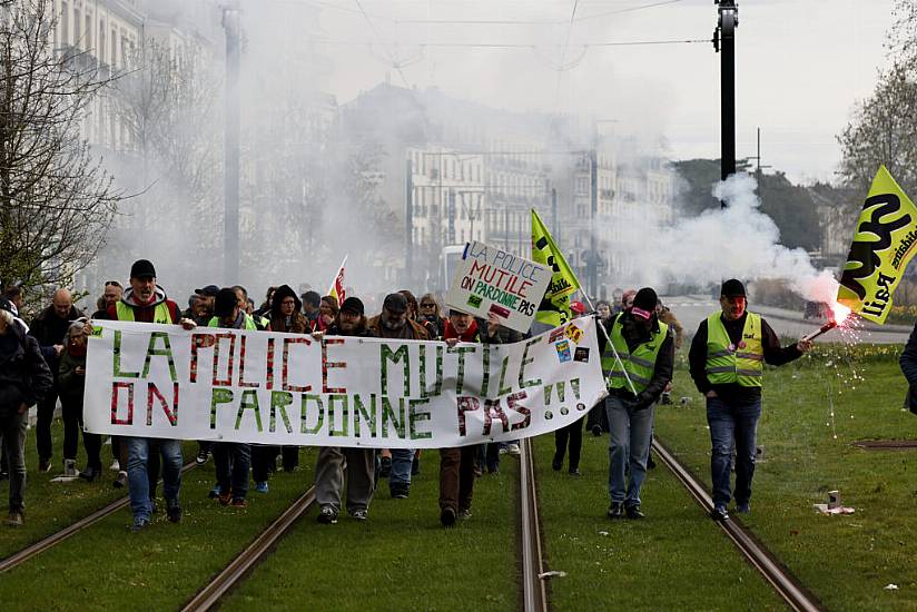 Thousands Of Police Officers Deployed As More Marches And Strikes Held In France