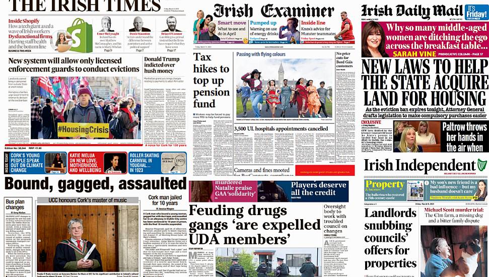 What The Papers Say: Friday's Front Pages