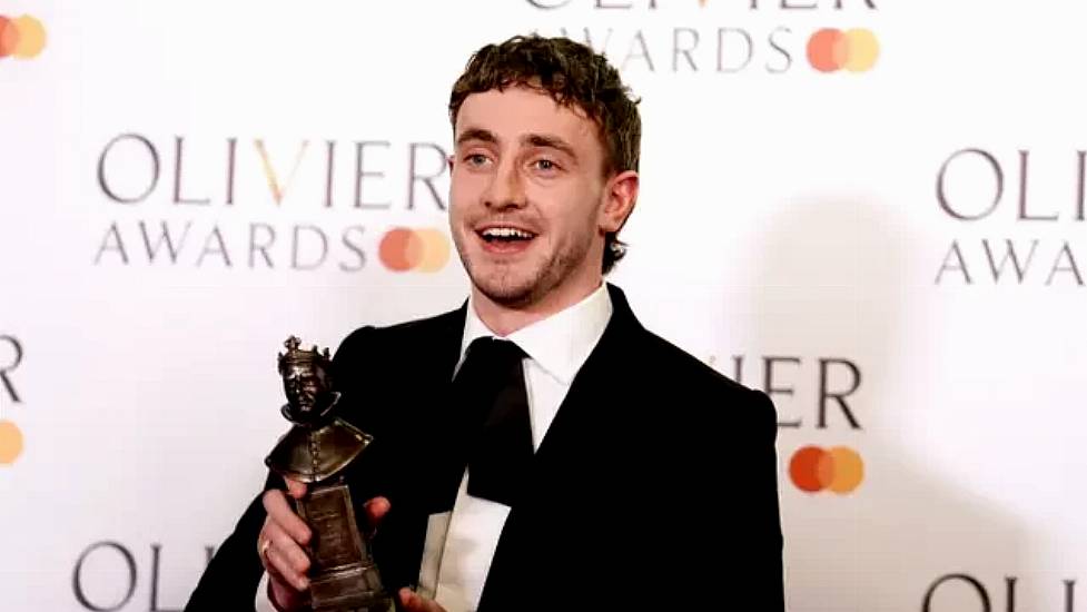 Paul Mescal Scoops Top Prize At Theatre's Olivier Awards