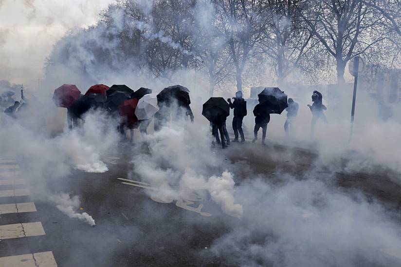 Paris Airport Traffic Disrupted As Protests Continue Over Pension Reforms