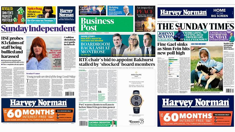 What The Papers Say: Easter Sunday’s Front Pages