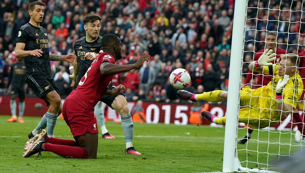 Arsenal Let Two-Goal Lead Slip As Title Hopes Are Dented By Draw At Liverpool