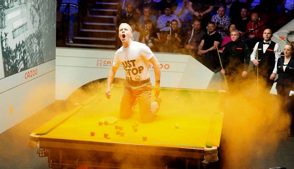 Protesters Force Stoppage At World Snooker Championship