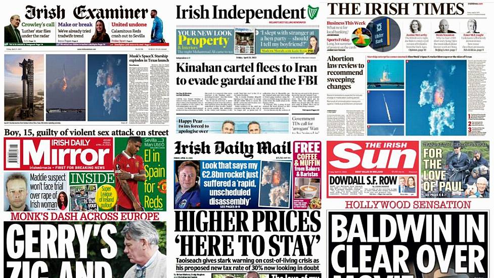 What The Papers Say: Friday's Front Pages