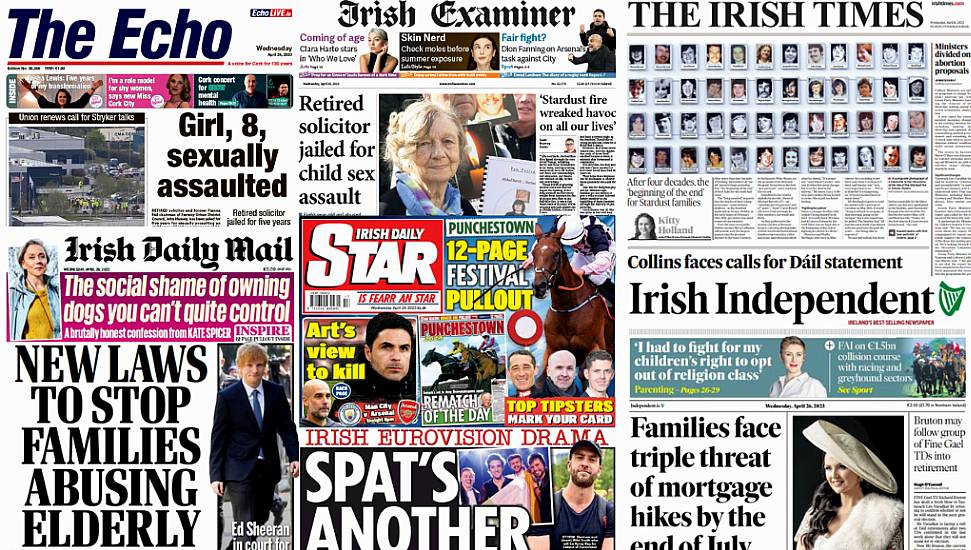 What The Papers Say: Wednesday's Front Pages