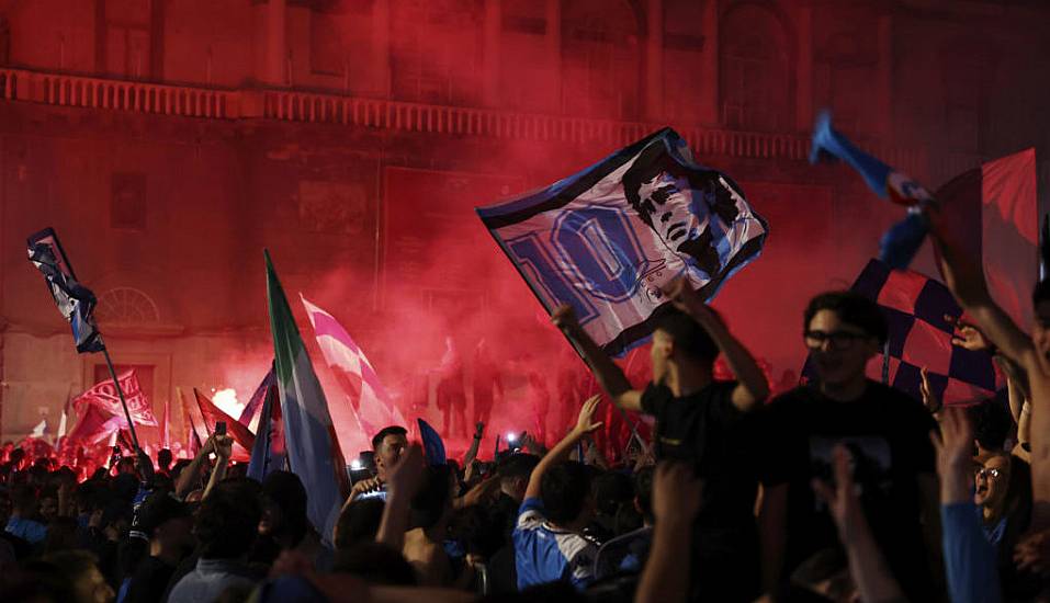 Napoli’s Fans Light Up The Sky As They Celebrate Serie A Title Win