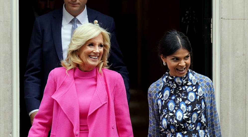 Jill Biden Meets Sunak’s Wife Akshata Murty At Downing Street