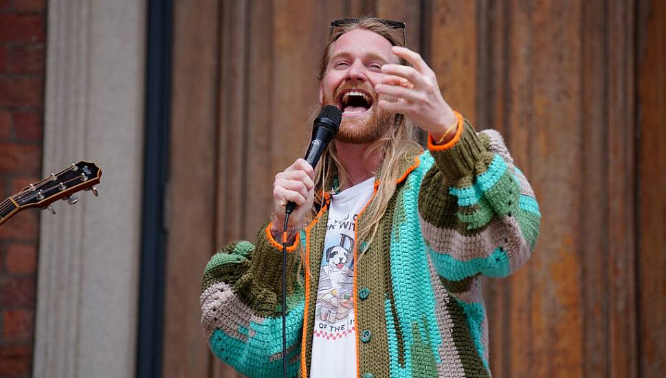 Sam Ryder Delights Eurovision Fans With Impromptu Performance On Liverpool Docks