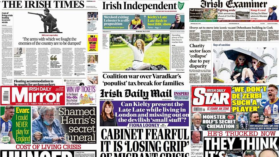 What The Papers Say: Wednesday's Front Pages