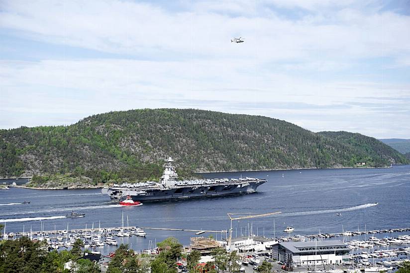 Us Aircraft Carrier Arrives In Oslo On First Foreign Call