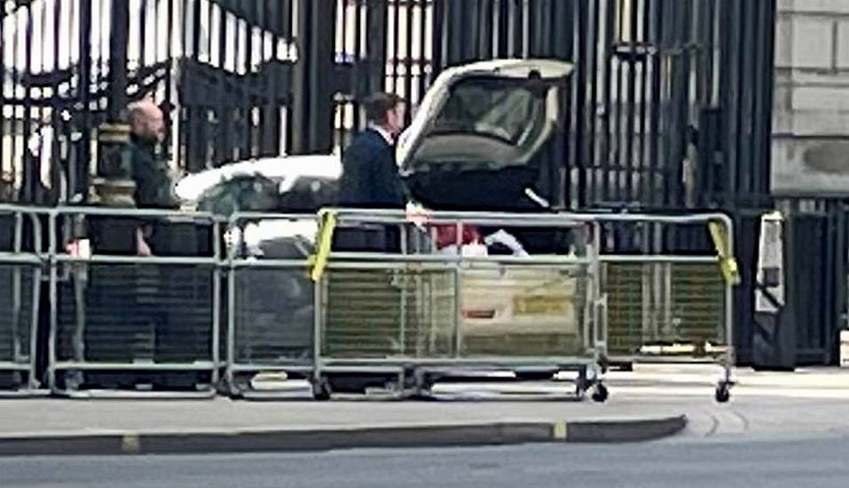 Man Arrested After Car Crashes Into Gates Of Downing Street