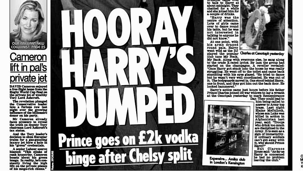 The 33 Tabloid Articles At Centre Of Prince Harry's Hacking Claim