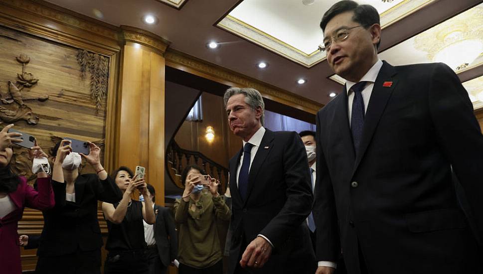 Us And China Remain At Odds As Blinken Finishes First Day Of Talks In Beijing