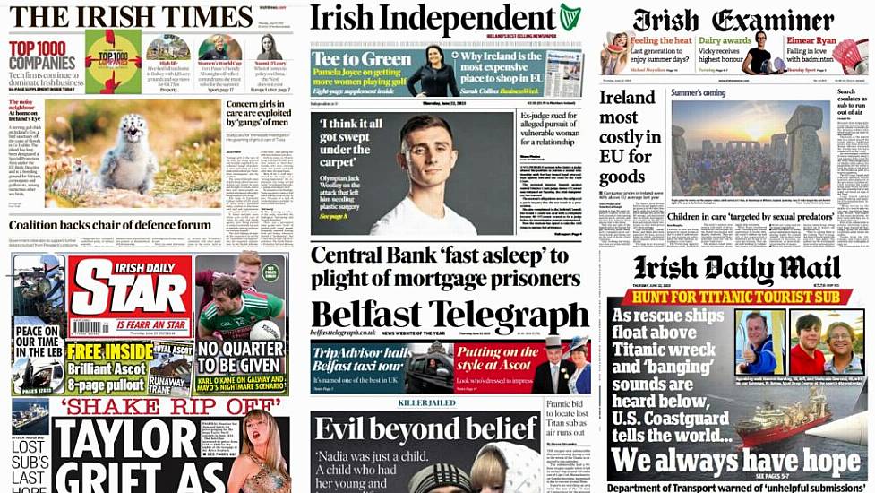 What The Papers Say: Thursday's Front Pages