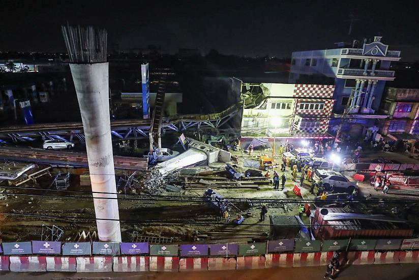 Two Killed After Road Collapses In Bangkok