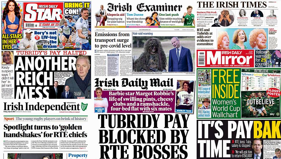 What The Papers Say: Friday's Front Pages