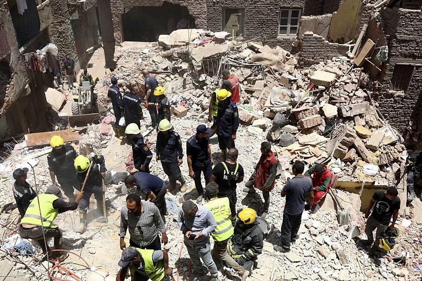 12 Killed As Apartment Building Collapses In Cairo