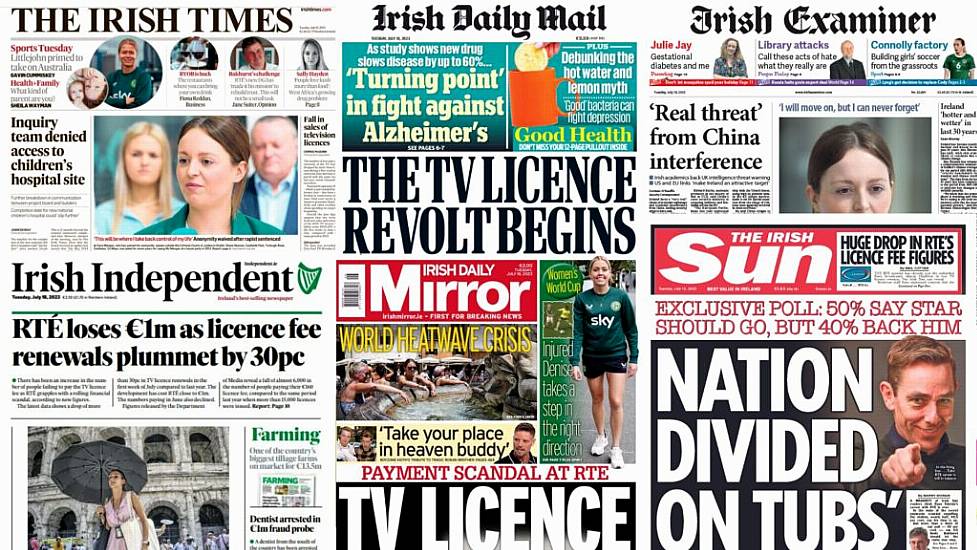 What The Papers Say: Tuesday's Front Pages