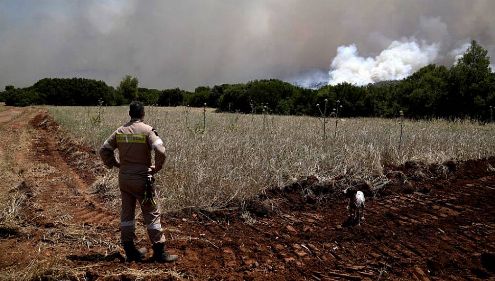 France And Italy Send Firefighting Planes To Greece As Wildfires Burn