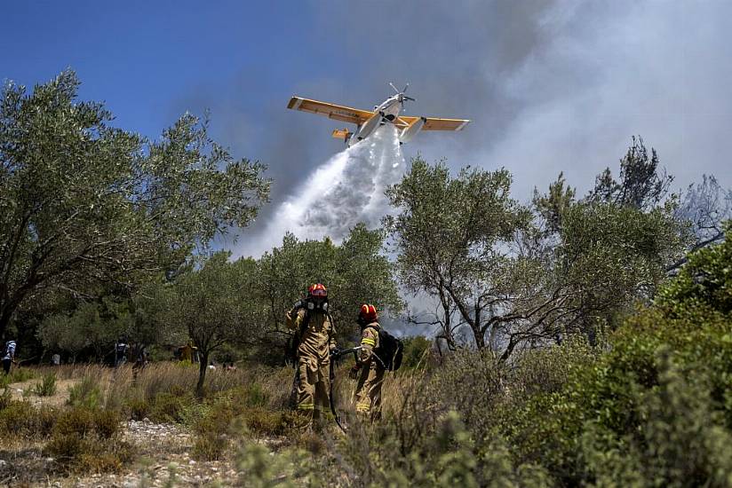 Two Dead As Greek Firefighting Plane Crashes After More Evacuation Orders Issued