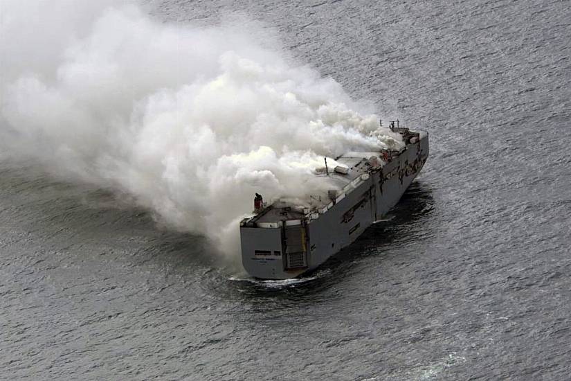 Fire Still Burning On Ship Carrying 3,000 Cars Near Bird Habitat