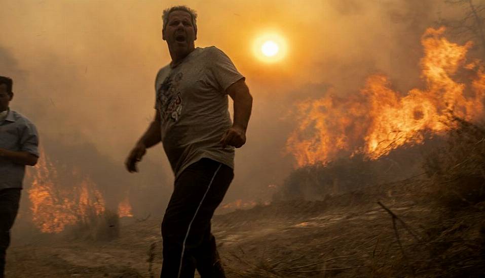 Greek Wildfires Reach Outskirts Of Athens