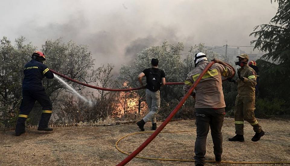 Wildfire Triggers Huge Explosions At Greek Air Force Ammunition Depot