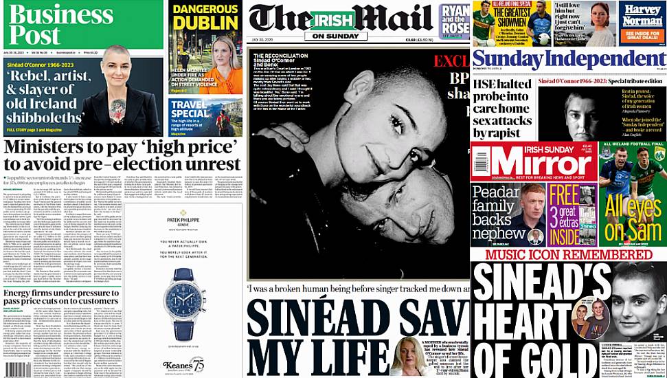 What The Papers Say: Sunday's Front Pages