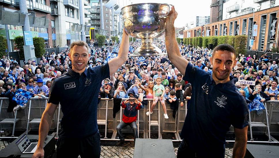 Hundreds Of Fans Celebrate Dublin's All-Ireland Title Win In Smithfield