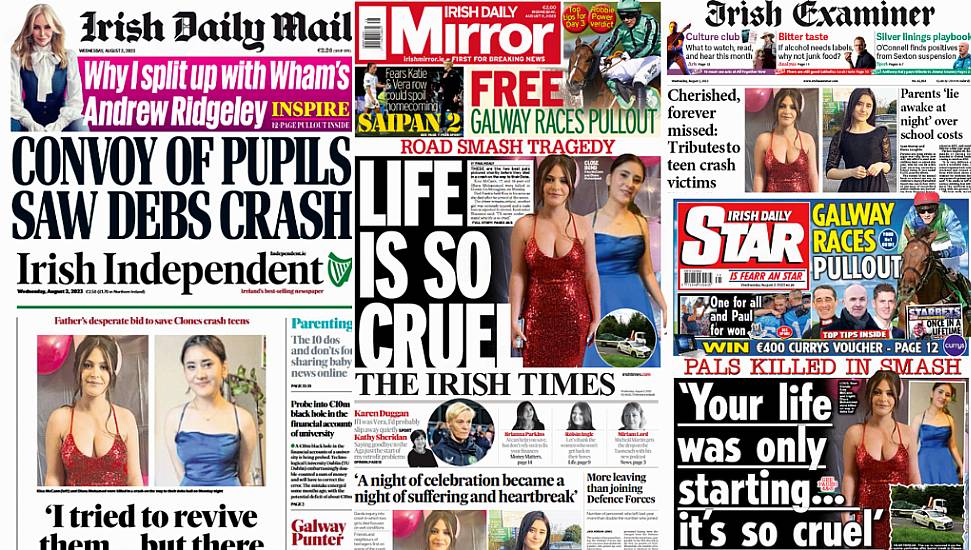 What The Papers Say: Wednesday's Front Pages