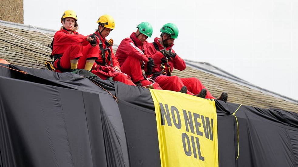 Greenpeace Protesters Bailed Following Roof-Top Protest At Rishi Sunak's Home