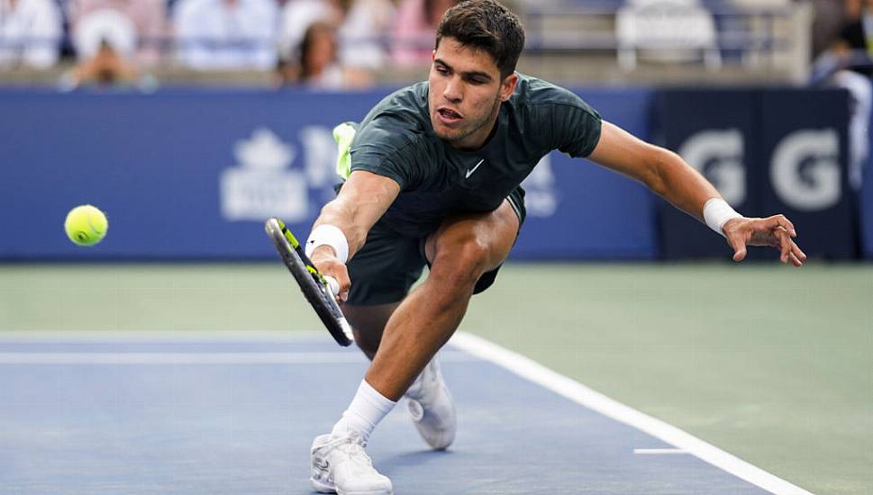 Carlos Alcaraz Battles Past Ben Shelton In First Tour Match Since Wimbledon