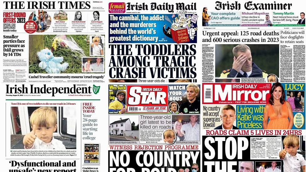 What The Papers Say: Thursday's Front Pages