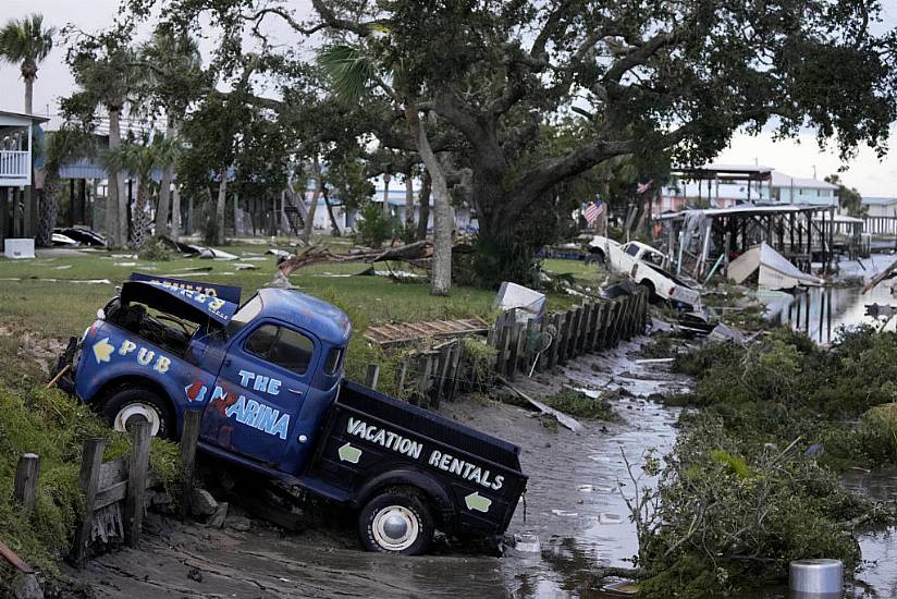 Residents Return To Find Towns Devastated After Tropical Storm Idalia