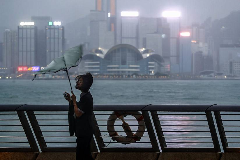 Hong Kong And Other Parts Of China Grind To Near Halt As Typhoon Passes