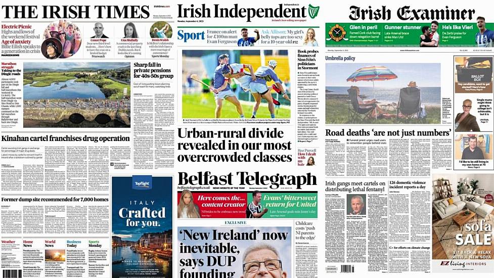 What The Papers Say: Monday's Front Pages