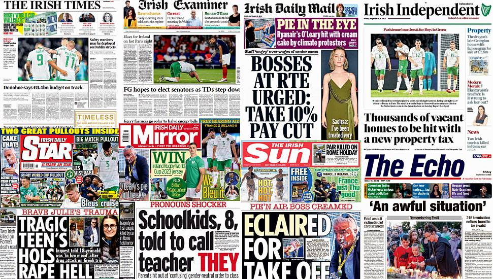 What The Papers Say: Friday's Front Pages