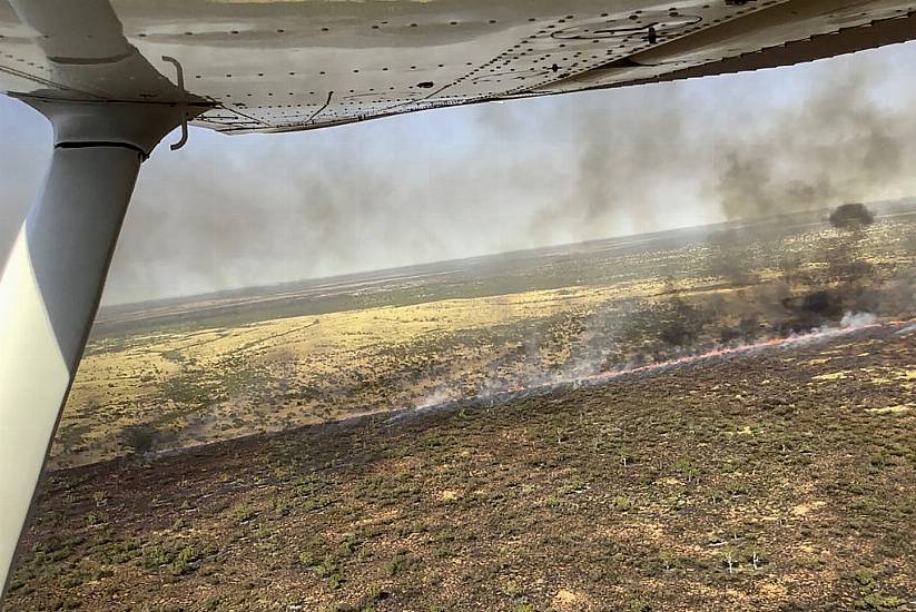 Australian Authorities Working To Protect Outback Town Against Huge Wildfire