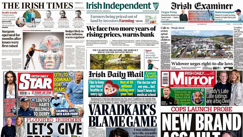 What The Papers Say: Tuesday's Front Pages