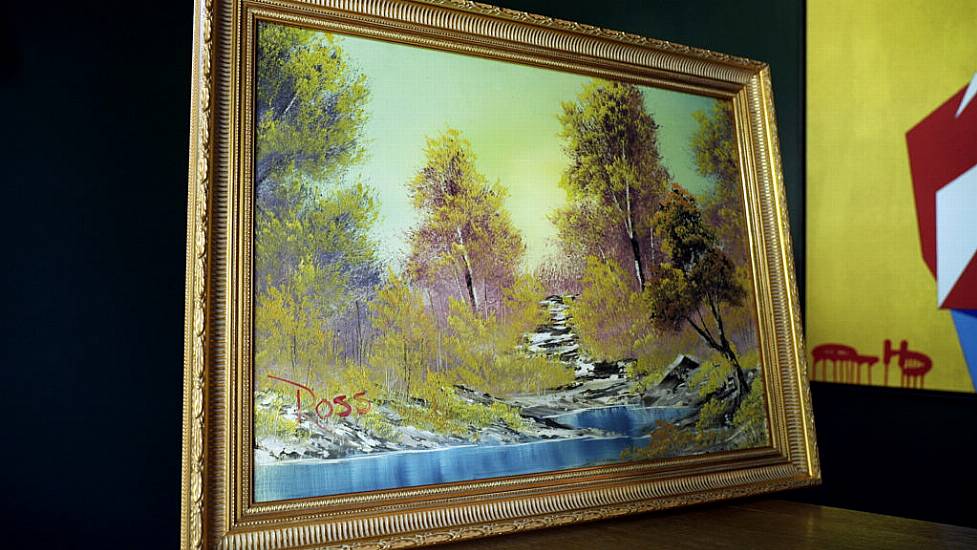 First Bob Ross Tv Painting, Completed In 30 Minutes, Goes On Sale For Nearly $10M