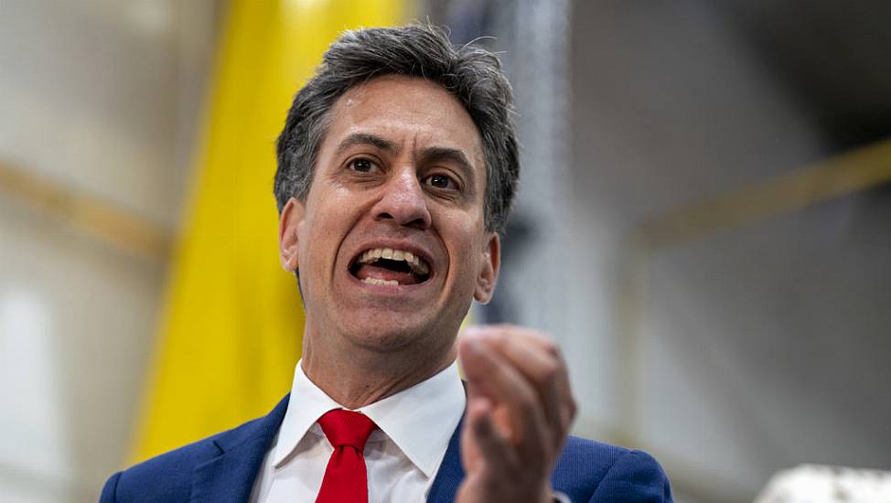 Miliband Hits Out At Sunak Over Net Zero Policy Shift