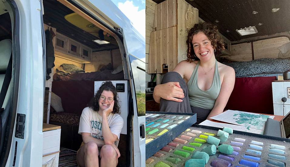 Ireland-Loving Artist’s Three-Week Van Trip Becomes Permanent Life In ‘Studio On Wheels’