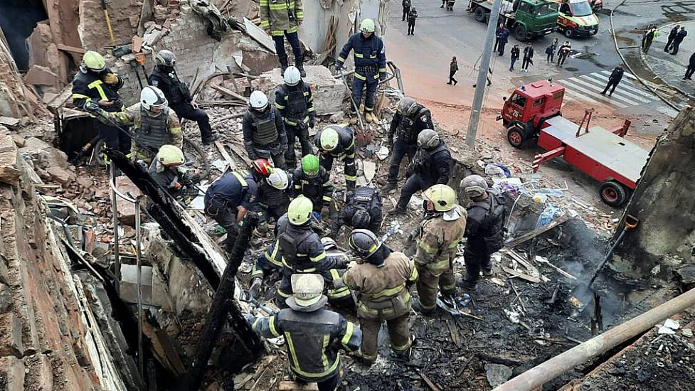 Boy And Grandmother Killed And Dozens Hurt As Russian Rocket Strikes Kharkiv