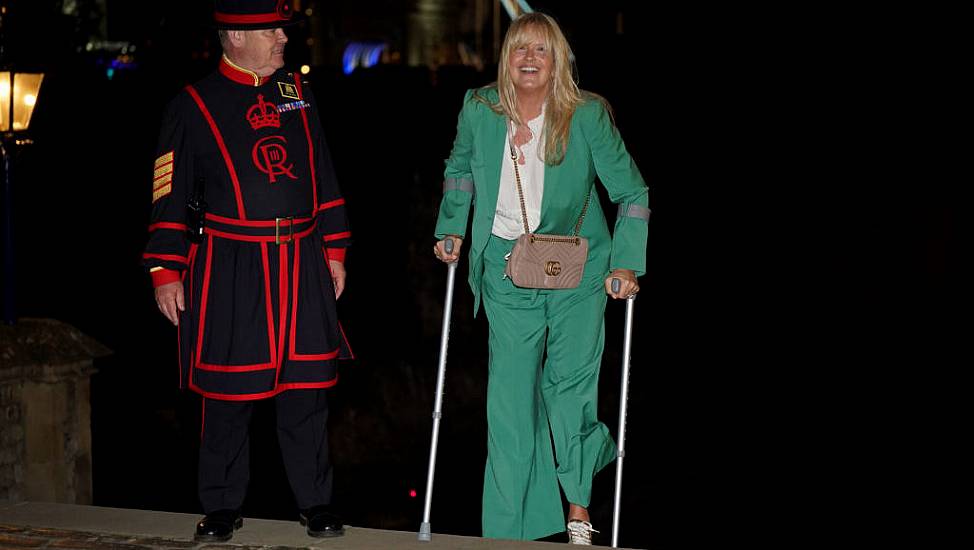 Penny Lancaster Suffers Knee Injury While On Tour With Husband Sir Rod Stewart