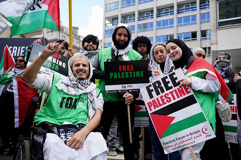 Hundreds Gather For London Pro-Palestine March As Gaza Braces For Invasion