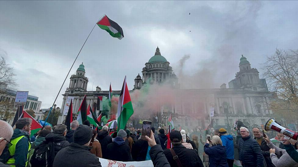 Protesters Gather Across Ireland To Call For Immediate Ceasefire In Gaza