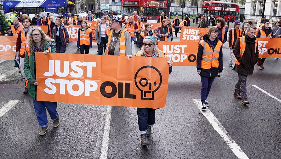 Just Stop Oil Protesters Arrested At Westminster Demonstration