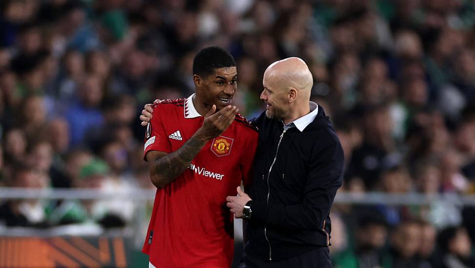 Erik Ten Hag Says Marcus Rashford Going Out After Man City Defeat ‘Unacceptable’