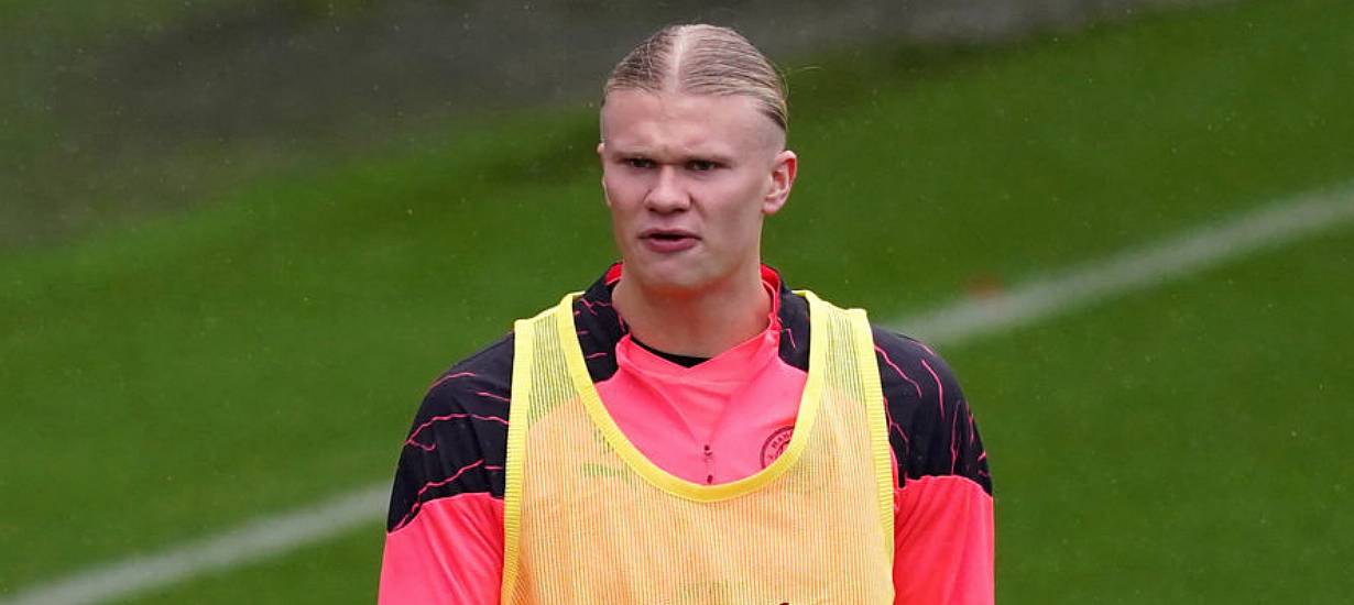 Erling Haaland Trains For Manchester City After Weekend Injury Scare